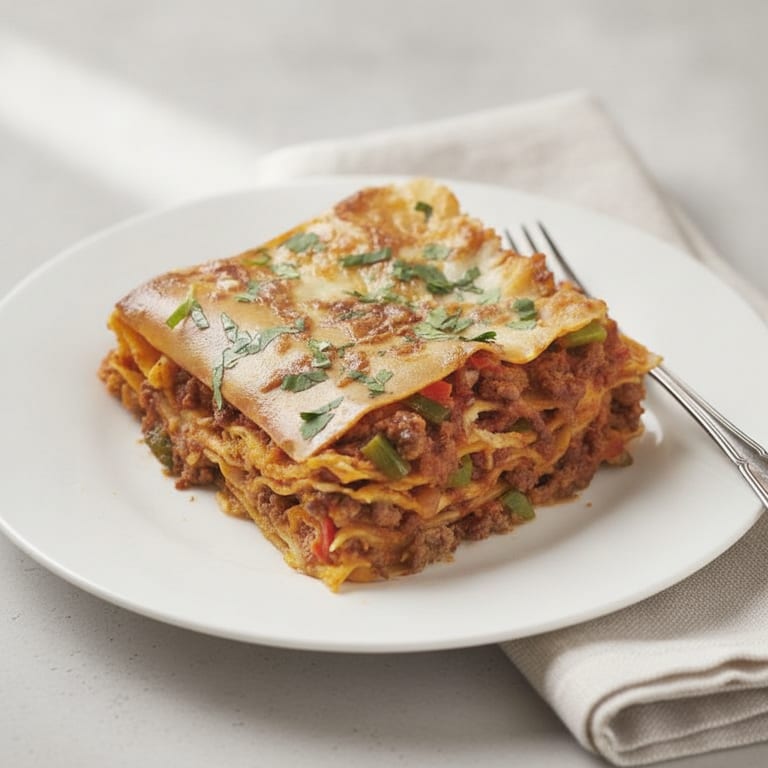 Lasagnes aux poivrons