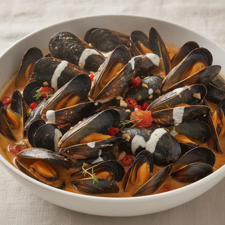 Moules à la diable