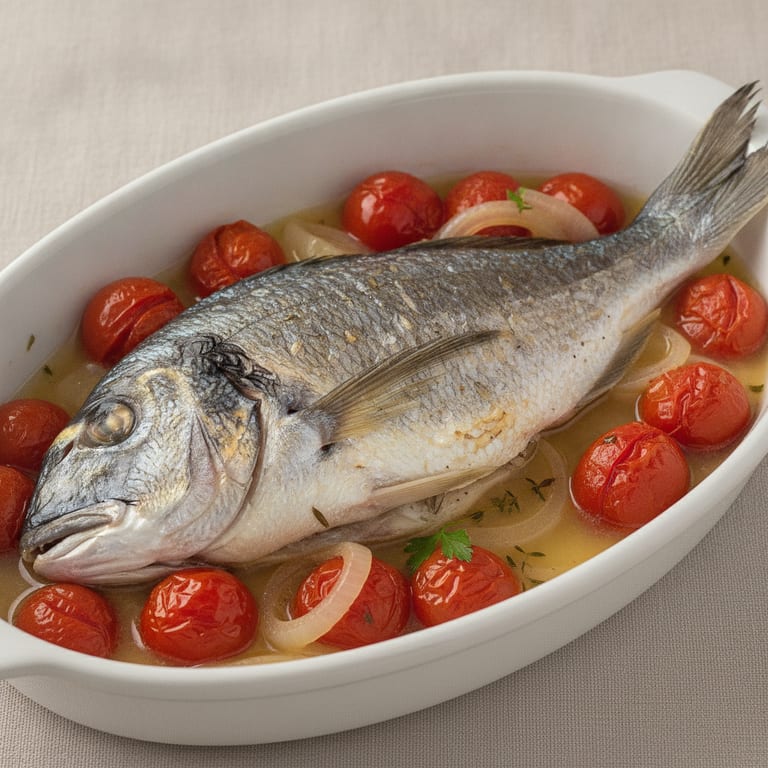Dorade au vin blanc