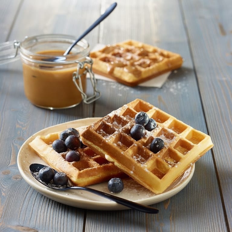 Gaufres au lait concentré sucré