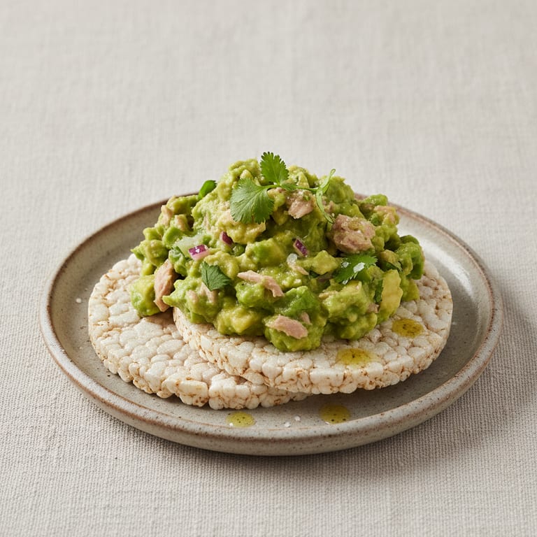 Purée d'avocat au thon