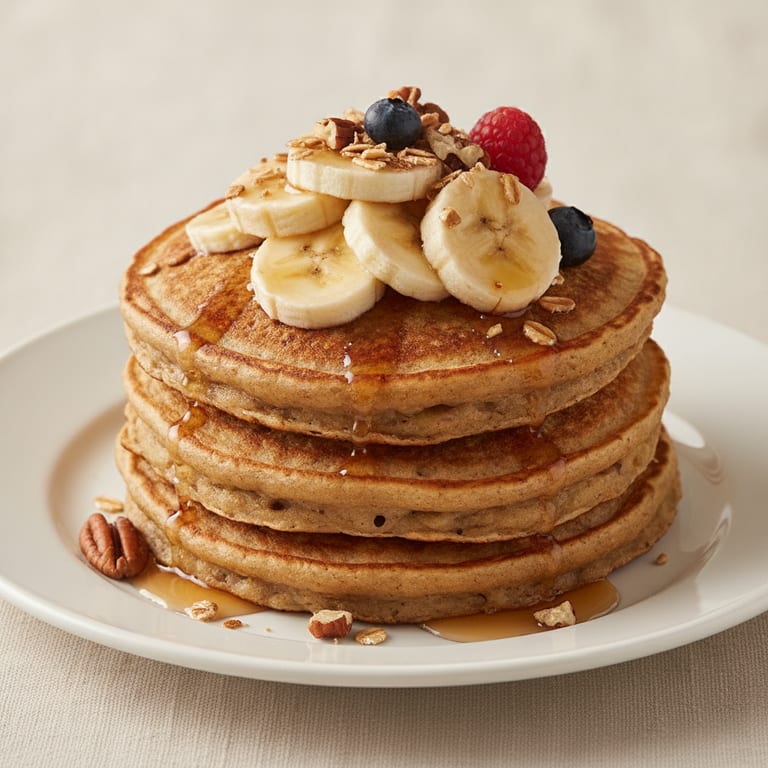 Pancakes banane & flocons d'avoine