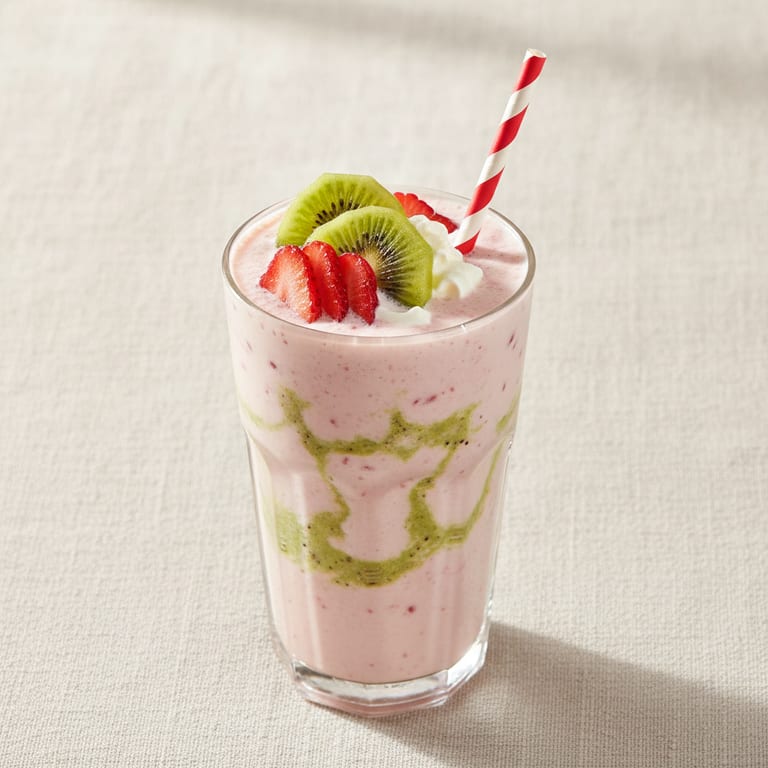 Milkshake fraises kiwi