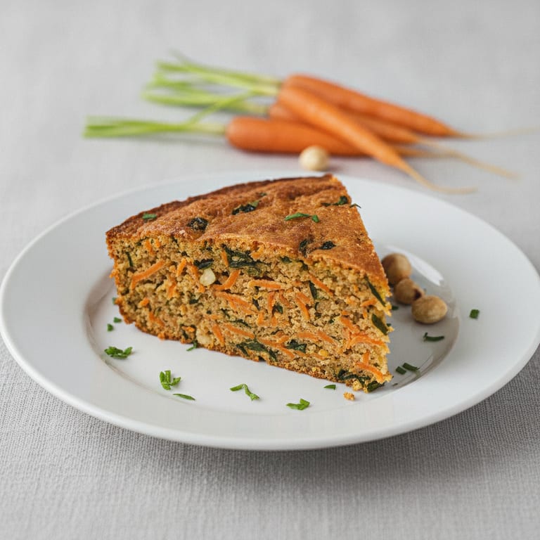 Cake aux carottes et fanes de carottes
