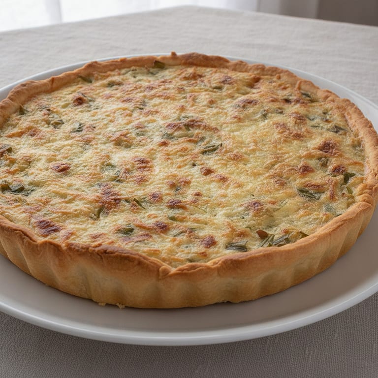 Tarte au poireaux à la béchamel
