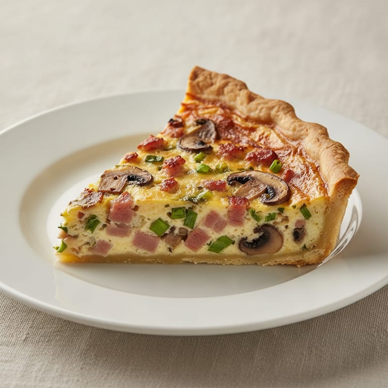 Quiche lardons champignons
