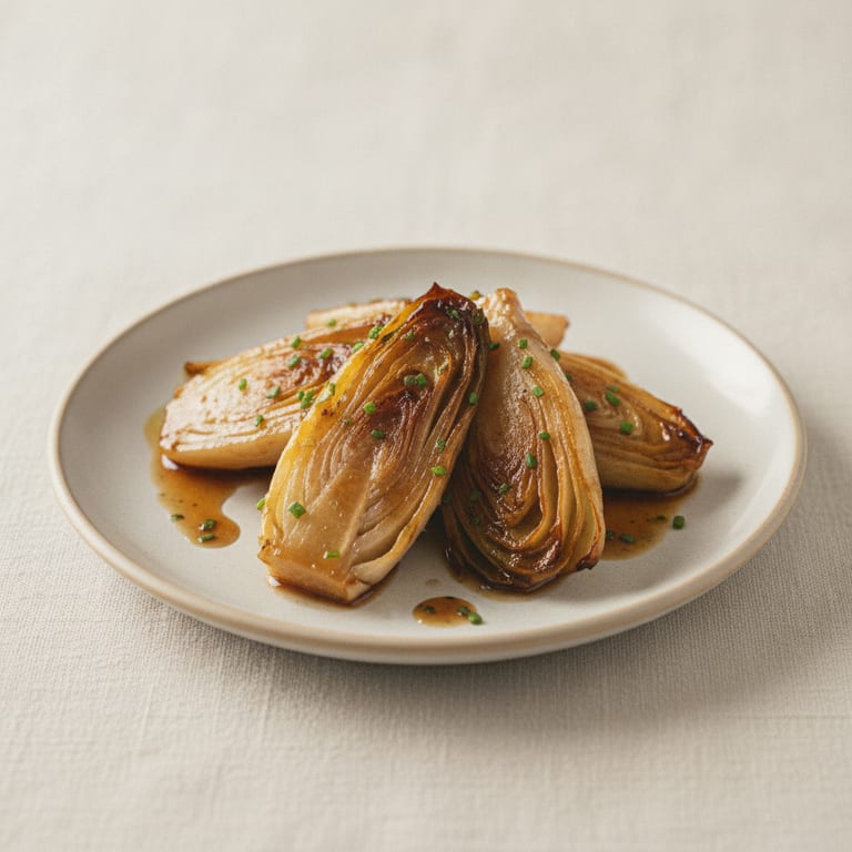 Endives braisées au miel et au porto