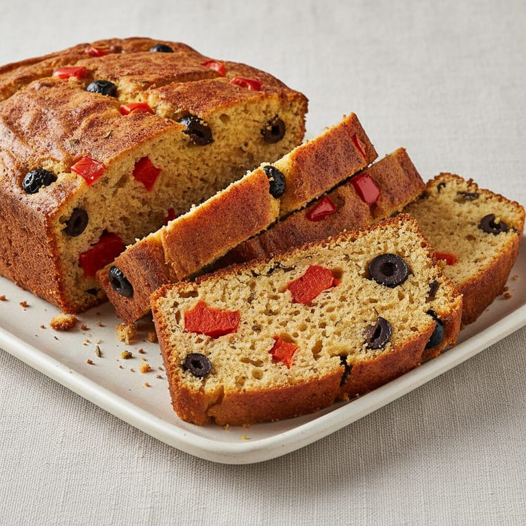 Cake au chorizo et aux olives noires