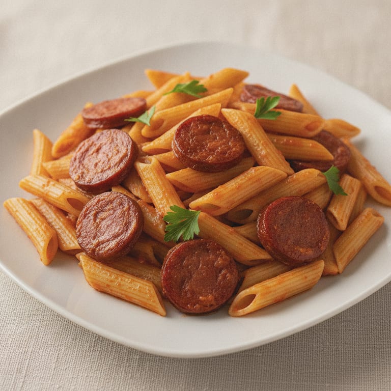Penne au chorizo
