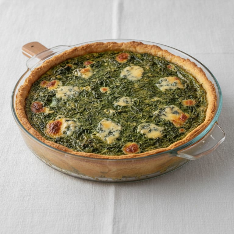 Tarte épinards et roquefort