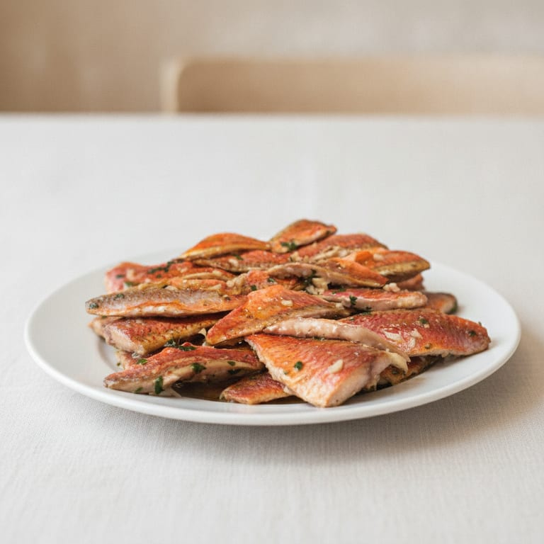 Filets de rougets marinés