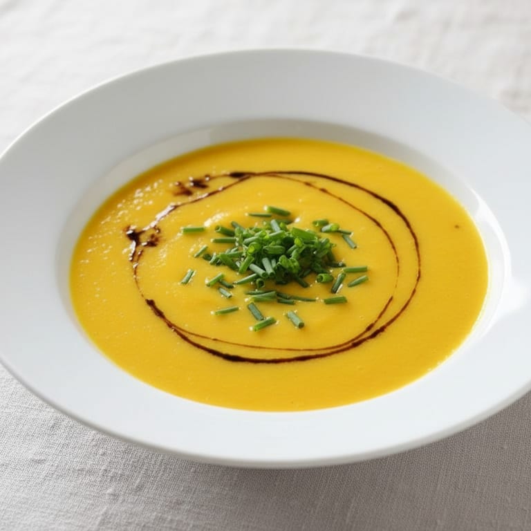 Velouté de potimarron, pommes de terre, carottes