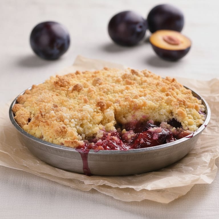 Crumble aux prunes