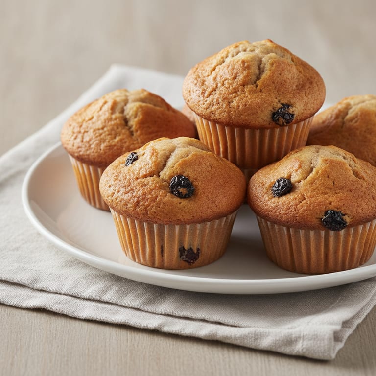Muffins américains aux raisins secs