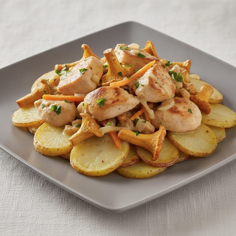 poulet aux chanterelles