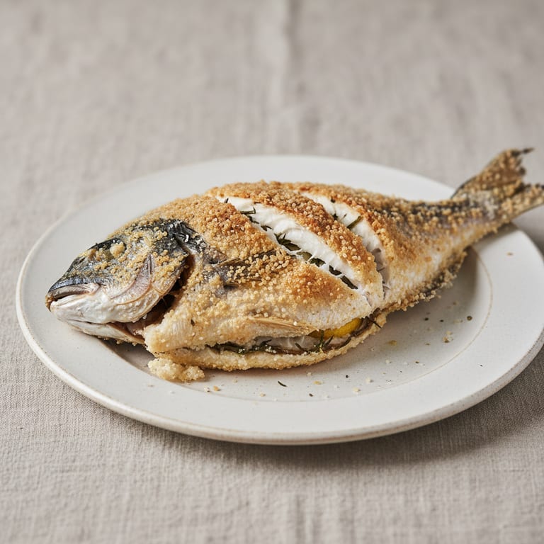 Dorade en croûte de sel