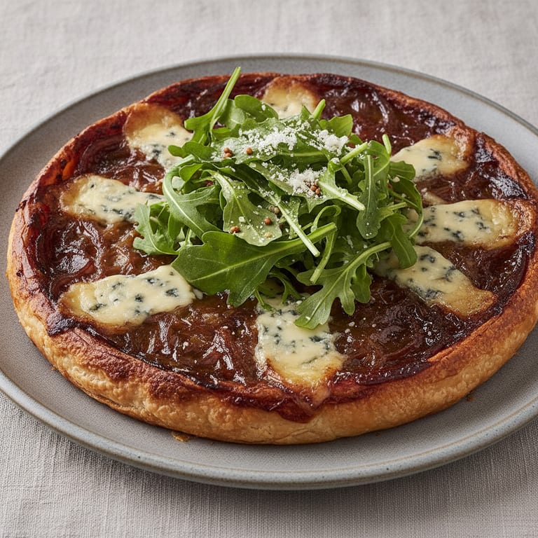 Onion and Roquefort Tarte Tatin
