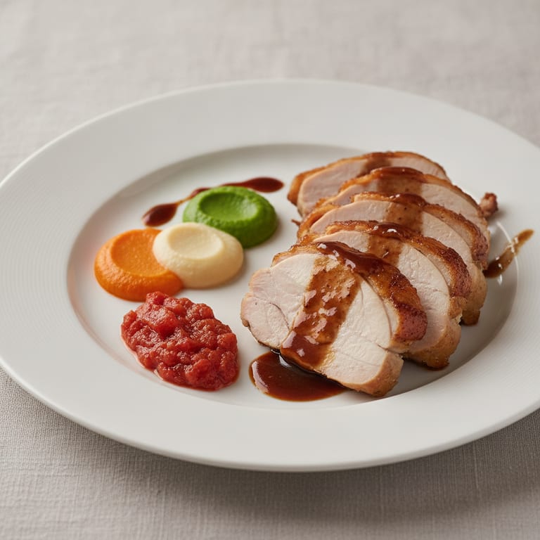 Chapon rôti en grande marinade