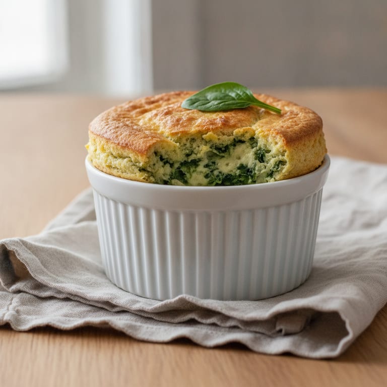 Spinach and Gruyère Soufflé