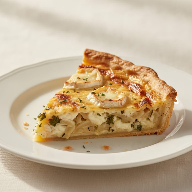 Tarte fondante à l'oignon et au chèvre
