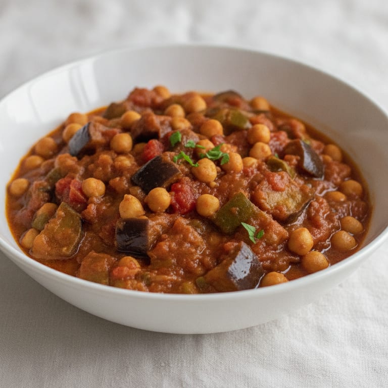 Eggplant and Chickpea Curry