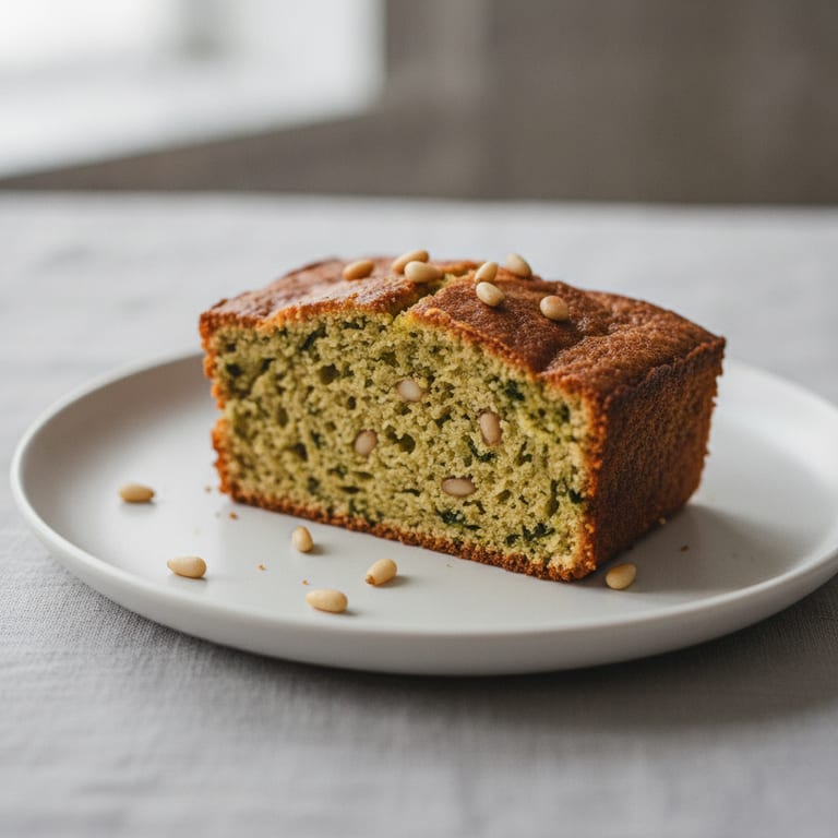 Cake au pesto et pignons de pin