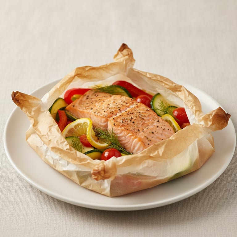 Papillotes de truite saumonée