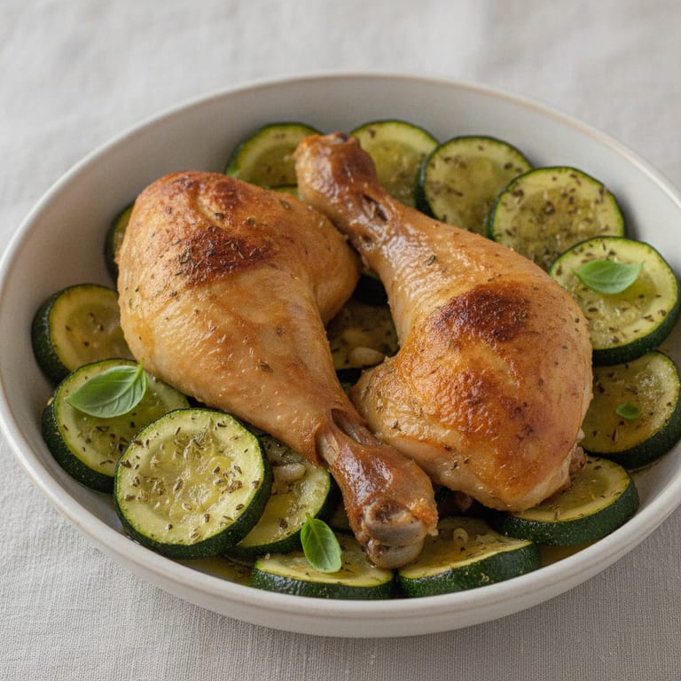 Cuisses de poulet aux courgettes