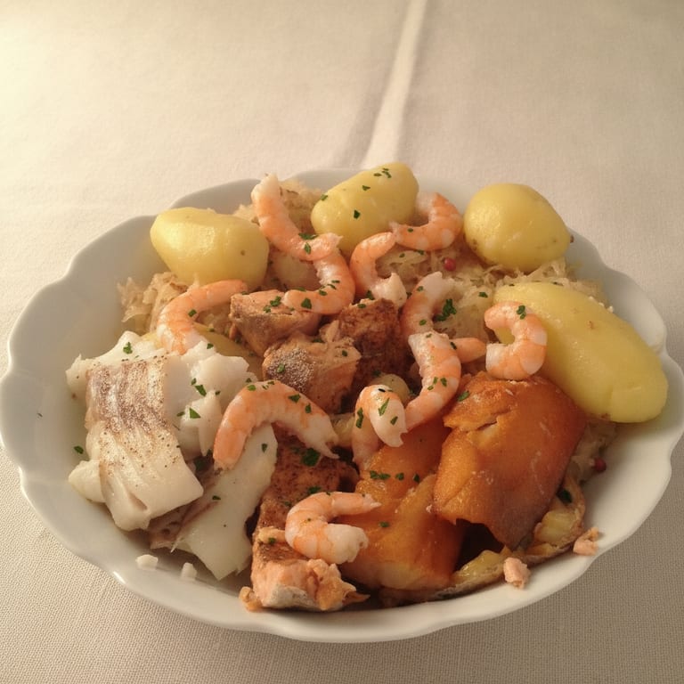 choucroute de la mer au vin blanc