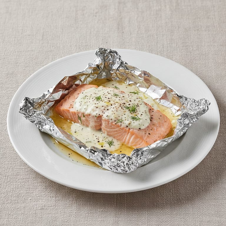 Papillotes de pavés de saumon simple