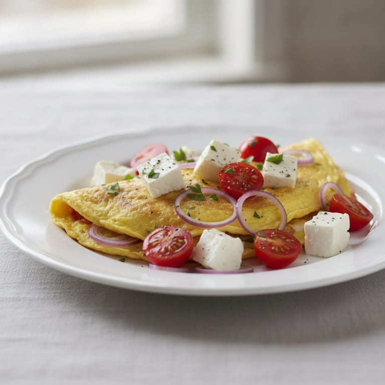 Omelette à la feta