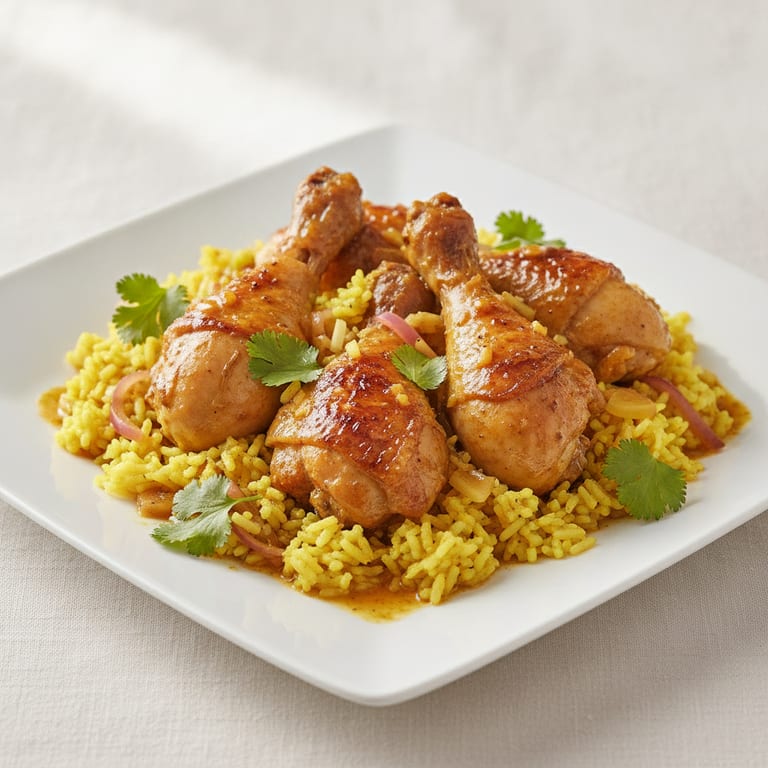 Carry de poulet au curcuma et gingembre