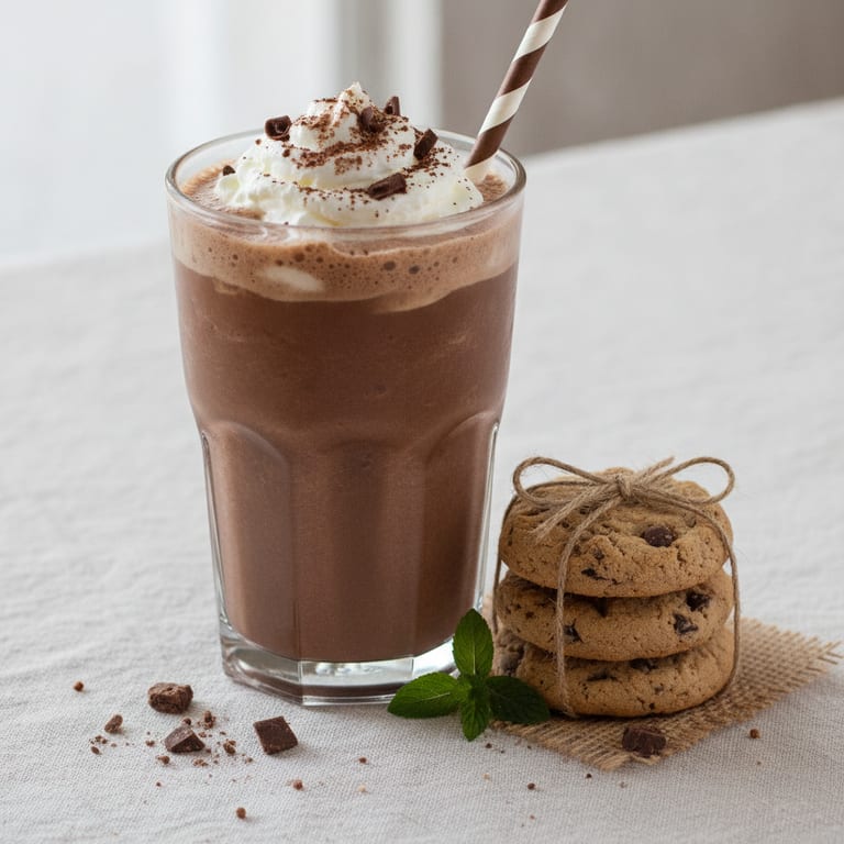 Café frappé au chocolat