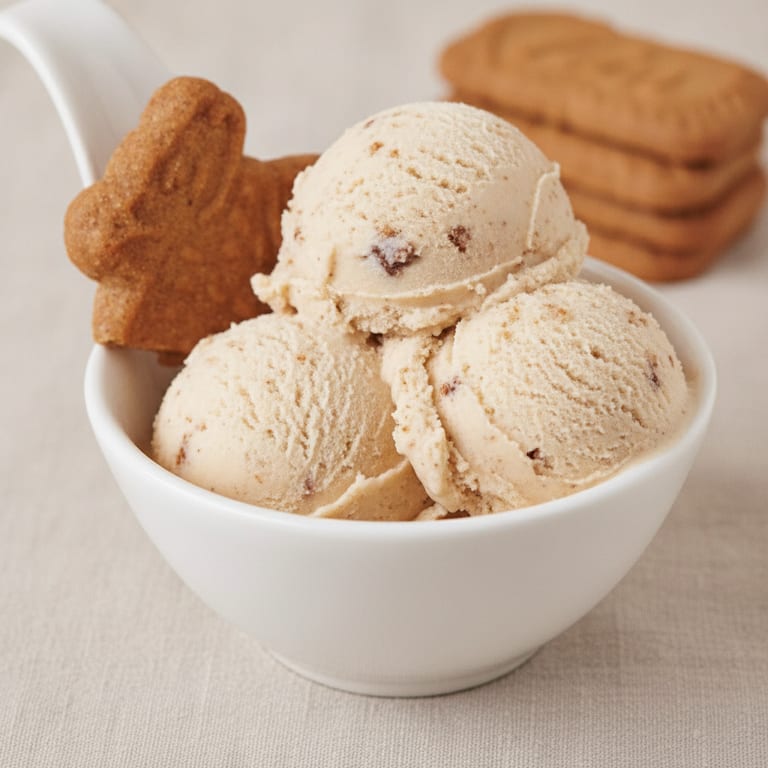 Glace crémeuse aux spéculoos