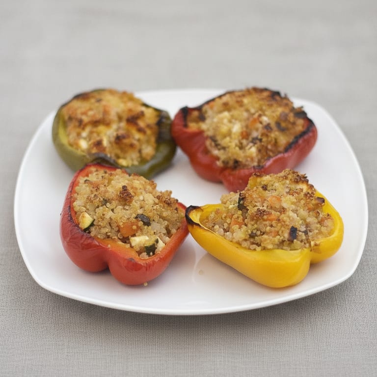 Poivrons farcis au quinoa et aux légumes