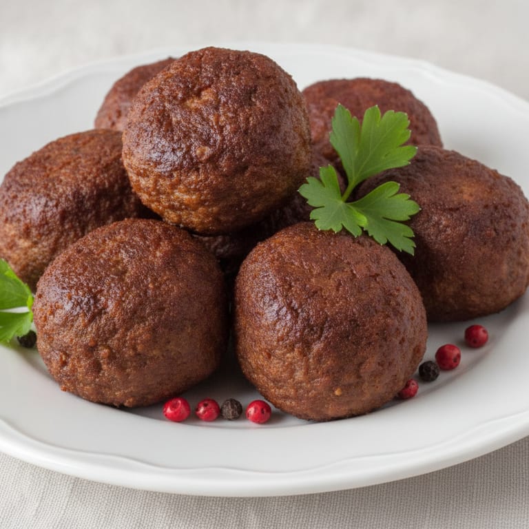 Beef meatballs (using leftover roast)