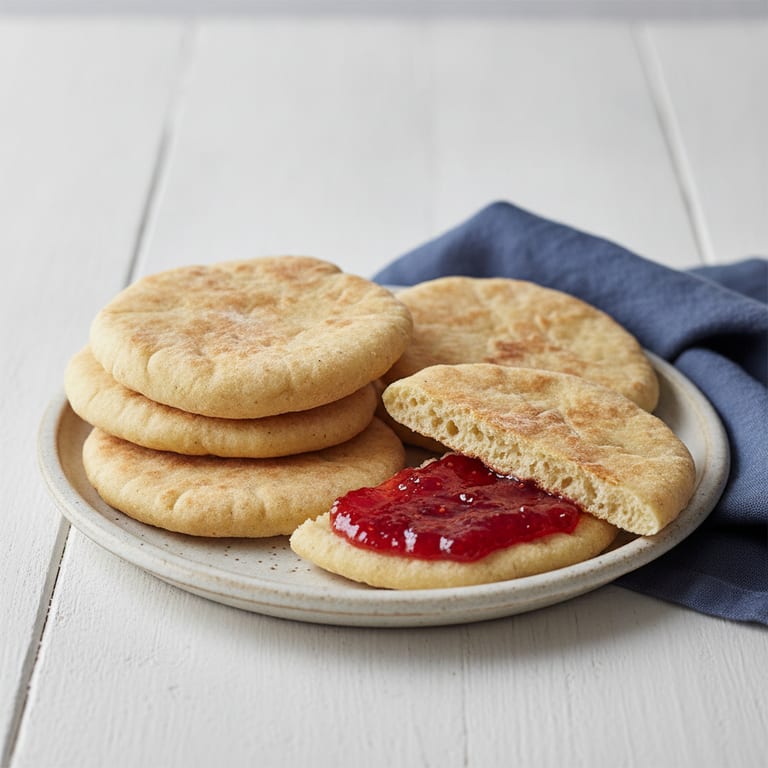 Petits pains plats maison levure chimique sans repos