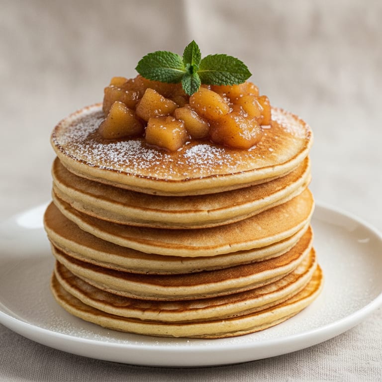 Pancakes à la compote de pomme