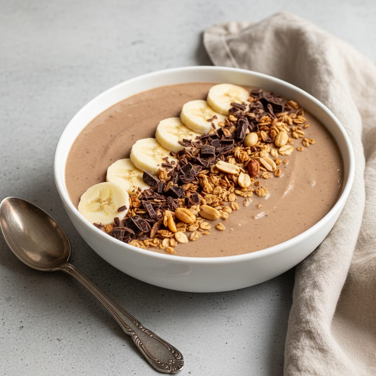 Smoothie bowl banane chocolat