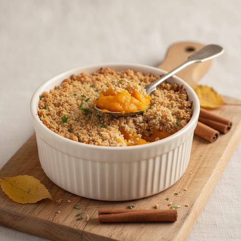 Crumble salé au potiron