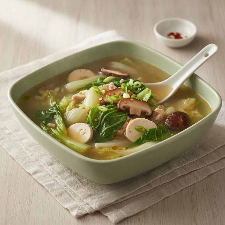 Soupe au chou chinois