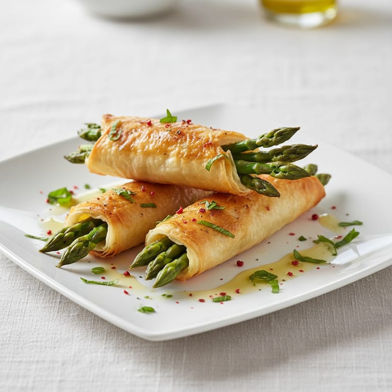 Croustillants aux asperges