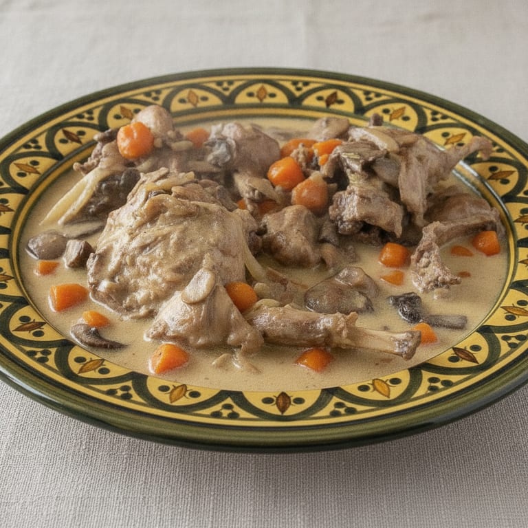 Mom's Rabbit Legs with Crème Fraîche