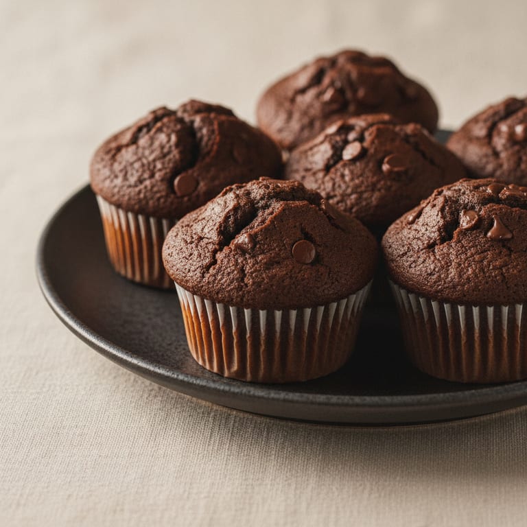 Muffins tout chocolat