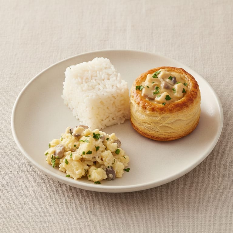 Vol-au-vent aux blancs de poulet