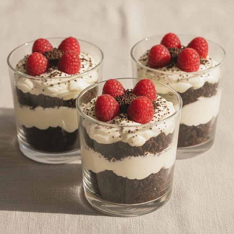 Coupe de framboises et de cookies au mascarpone