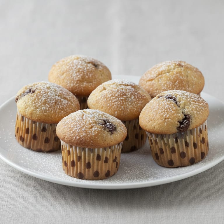 Muffins coeur de pâte à tartiner chocolat-noisette