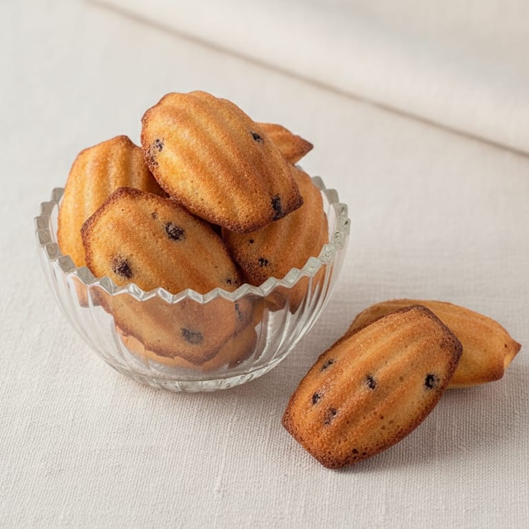 Madeleines fleur d'oranger pépites de chocolat