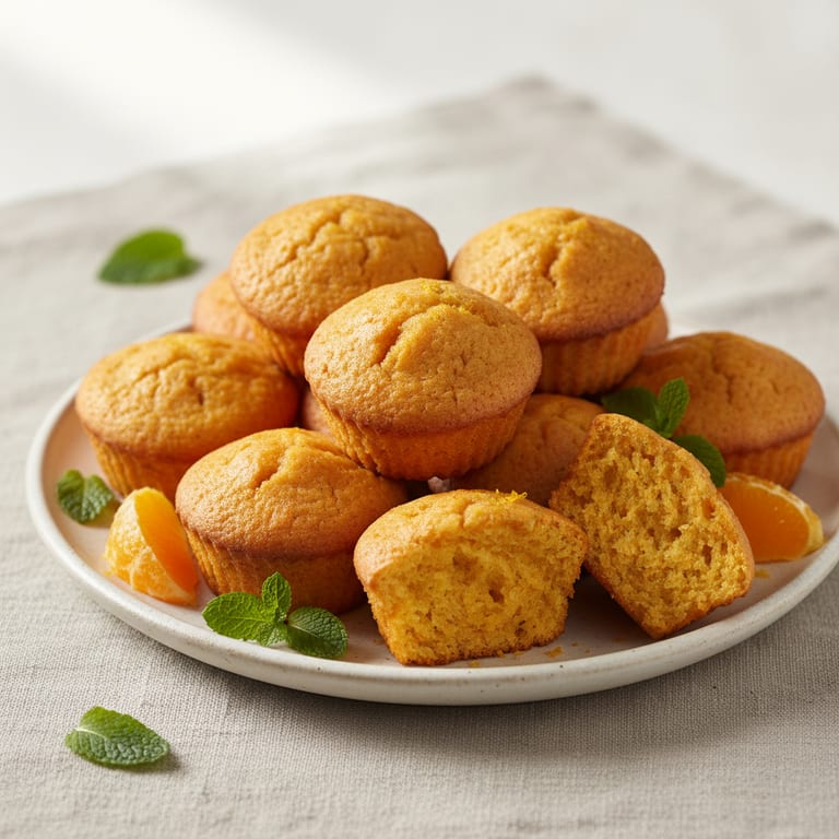 Mini-muffins fondants à l'orange