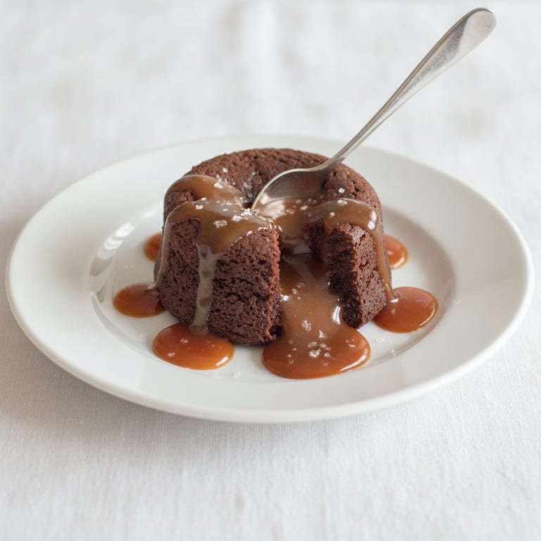Cake fondant au chocolat au beurre salé